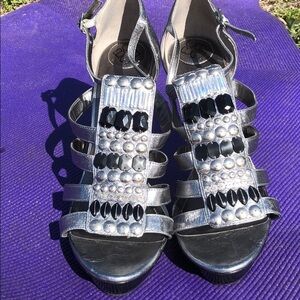 BCBG embellished platform heels